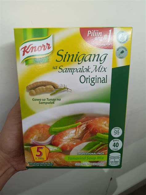 Knorr Sinigang Sa Sampalok Mix Original 160g 5pack Lazada Ph