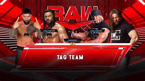 Wwe K Roman Reigns Jey Uso Vs Hulk Hogan Kevin Nash Raw