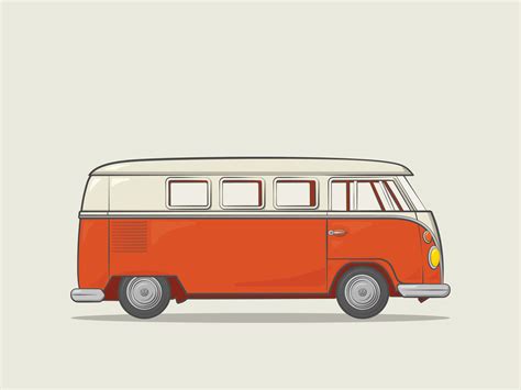 Classic Cars 1960 Volkswagen Camper Van By Stephen Johnson On Dribbble