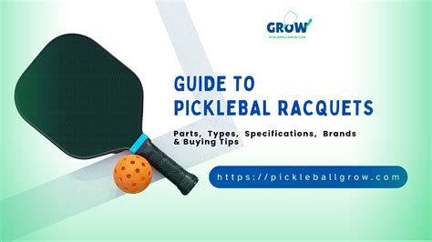 Guide to Pickleball Racquets: Parts, Types, Specifications, Brands ...