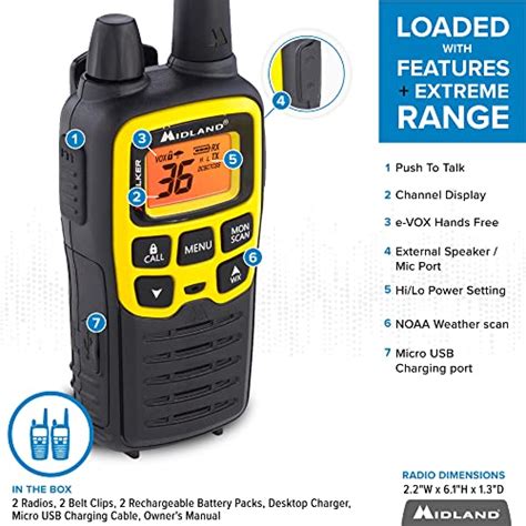 Midland X Talker Channel Frs Two Way Radio Long Range Walkie