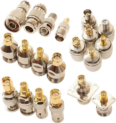 Exgoofit Sma To N Bnc Tnc F Type Connectors Male Female Kits In N