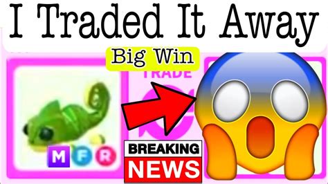 Massive Win For My Mega Neon Chameleon In Adopt Me YouTube