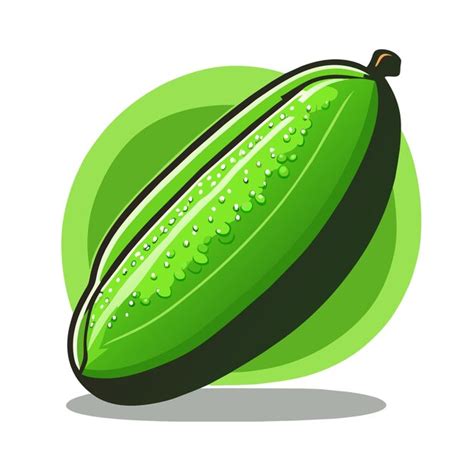 Premium Vector Cucumber Vector Illustration