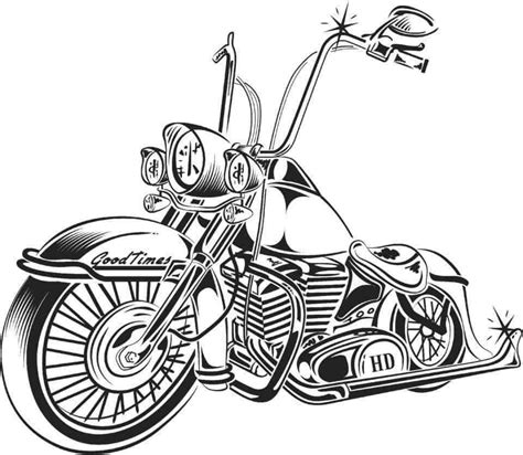 Pin by João Thomaz on Rick Motorcycle drawing Harley davidson