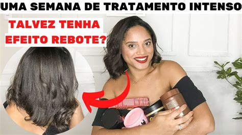 UMA SEMANA DE TRATAMENTO INTENSO NO MEU CABELO CRESPO ALISADO PRÉ