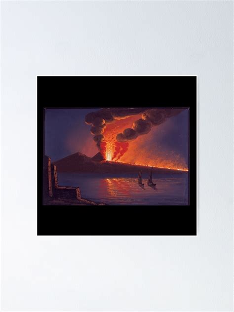 "Mount Vesuvius Eruption Painting " Poster for Sale by ChromaCass ...