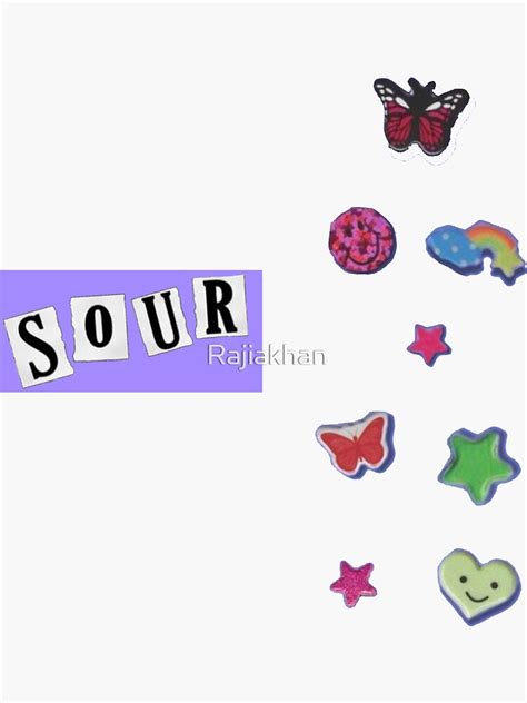 Olivia Rodrigo Sour Mini Pack Stickers Sticker For Sale By Rajiakhan