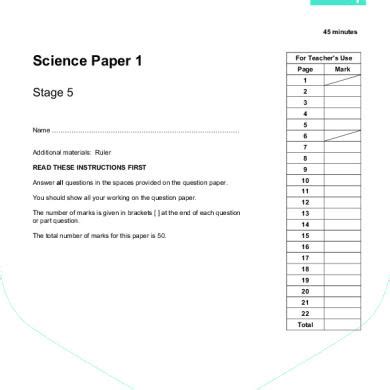 Primary Progression Test Stage 5 Science Paper 1 Ylyx9wem7enm