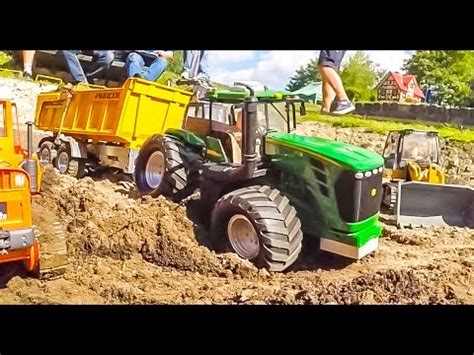 RC Tractors Trucks And Diggers In ACTION YouTube