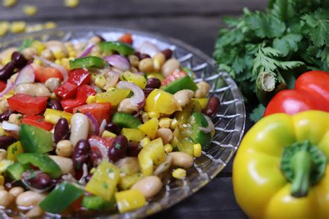 Healthy Mexican Beans Salad 3 Beans Salad Recipe Niyos Kitchen