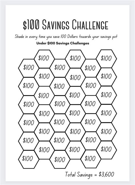 The Under Dollar Workbook Savings Challenge Book Monthly Savings