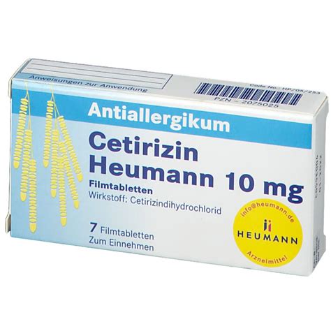 Cetirizin Heumann 10 mg 7 St - Shop Apotheke