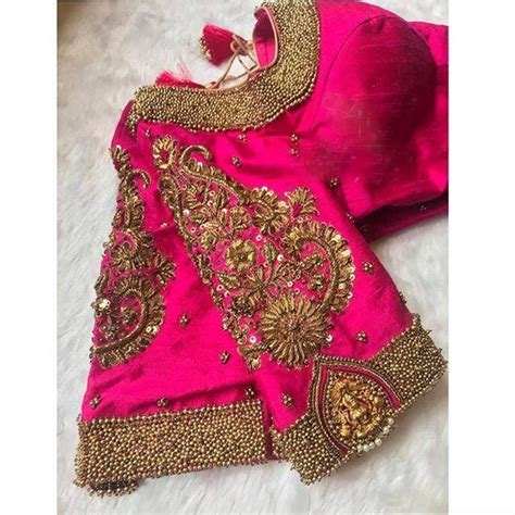 Custom Fit Pure Raw Silk Blouse With Zardosi Embroidery Etsy