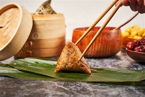 Fotografía De Zongzi En La Cocina Del Festival Del Barco Dragón Con