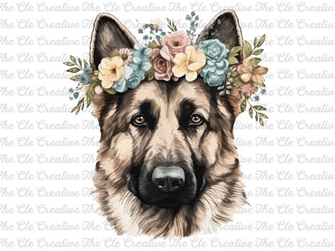 German Shepherd Wall Art German Shepherd Png German Shepherd Etsy