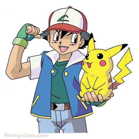 How to draw Ash Ketchum from Pokemon - Welcome