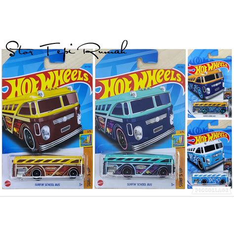 Hot Wheels Surfin School Bus Metro Surf S Up Shopee Malaysia
