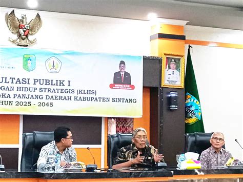 Bupati Sintang Buka Konsultasi Publik Penyusunan Dokumen Kajian