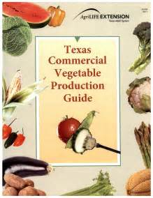 Texas Commercial Vegetable Production Guide Page Front Cover The