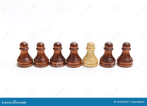 Chess Pieces Isolated On White Stock Image Image Of Objects Hobby