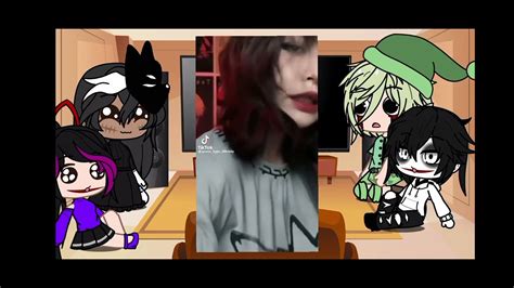 реакция Крипипасты на т/и - YouTube