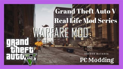 Grand Theft Auto V Real Life Mod Series Grand Theft Modern Warfare