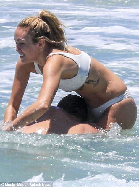 Miley Cyrus Spotted Rocking A Skimpy Teeny Bikini