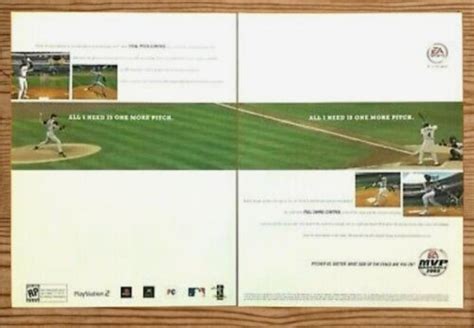 Mvp Baseball 2003 Ps2 Xbox Vintage Print Adposter Official Sports Game