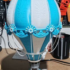 D Printable Hot Air Balloon Lamp Made With Bambu Lab P Pcults