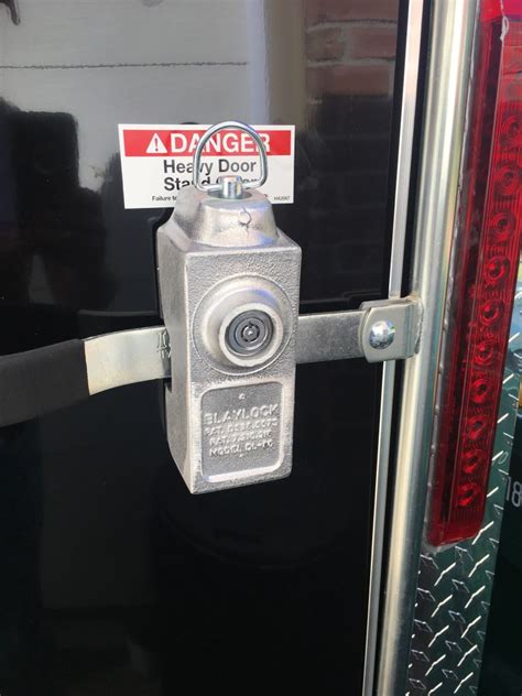 Blaylock Door Lock For Enclosed Trailers Aluminum Push Button