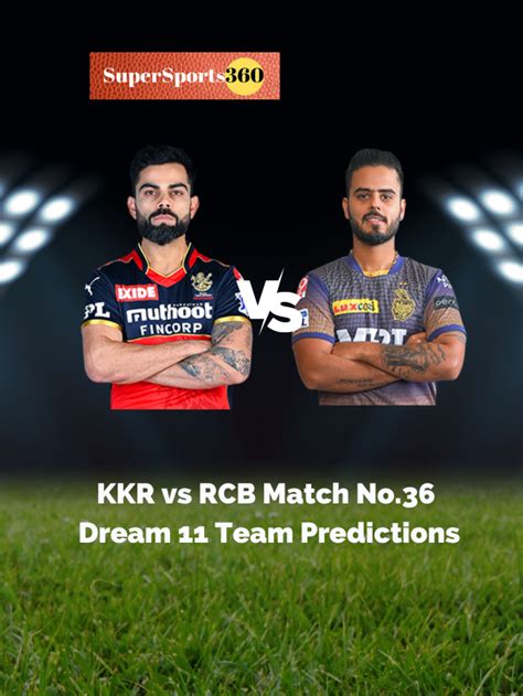 Rcb Vs Kkr Live Broadcast How Where To Watch Supersports