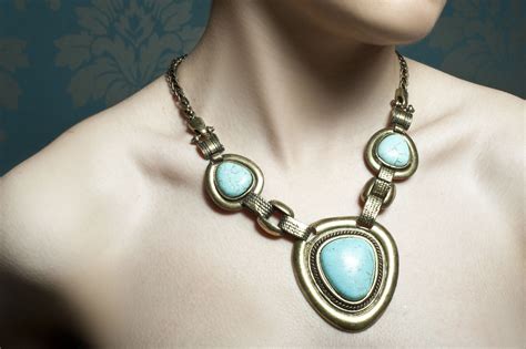 Blue Stone Necklace Necklace Stone Necklace Blue Stone Necklace