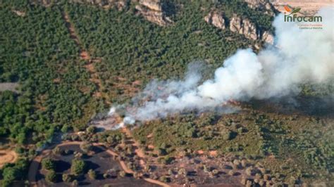 Extinguidos los incendios forestales en Chillón y Puebla de Don Rodrigo