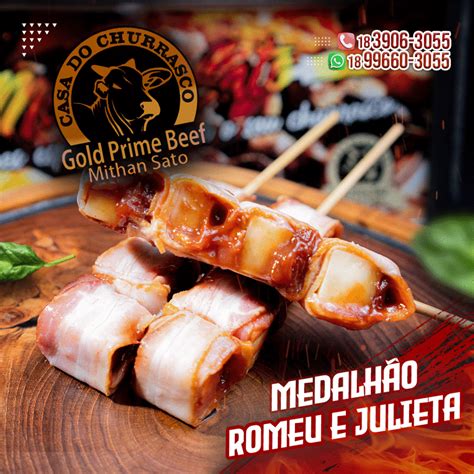 Espetinho De Medalh O Romeu E Julieta Gold Prime Beef