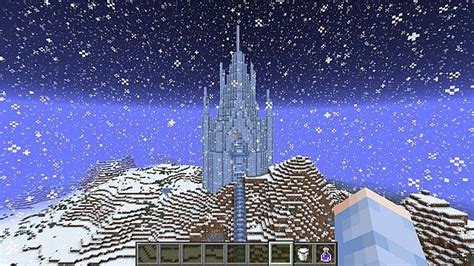 Elsa S Ice Castle Minecraft Project Minecraft Minecraft Ice Castle