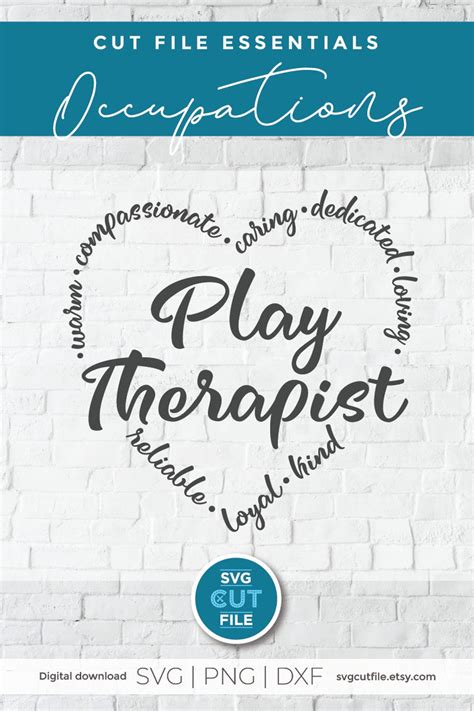 play therapist svg play therapy svg heart shape behavioral therapist