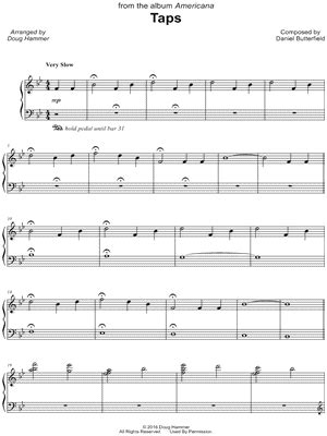 "Taps" Sheet Music - 4 Arrangements Available Instantly - Musicnotes