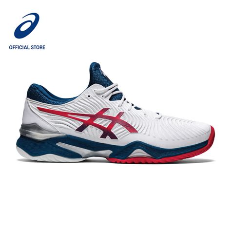 Asics Men Court Ff 2 Tennis Shoes In Whitemako Blue Shopee Singapore