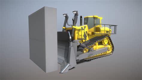 Rigged Bulldozer Low Poly Animation Test 3d Model By Vis All 3d