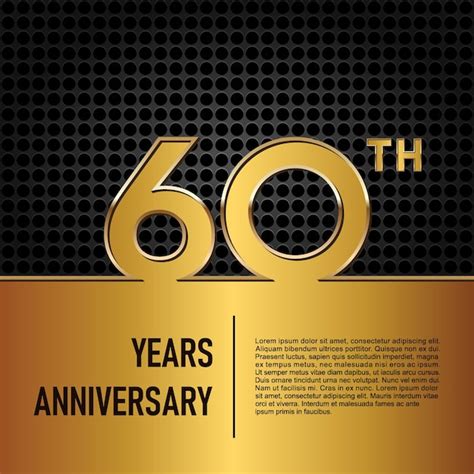 Premium Vector Th Anniversary Template Design In Gold Color Vector