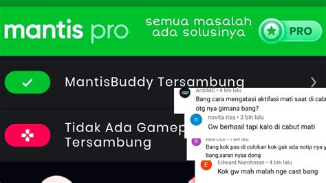 Aktivasi Mantis Part Semua Masalah Terjawab Youtube