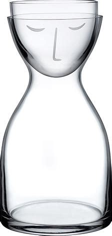 Carafă de apă Mr Mrs ml cu pahar el Nude FA