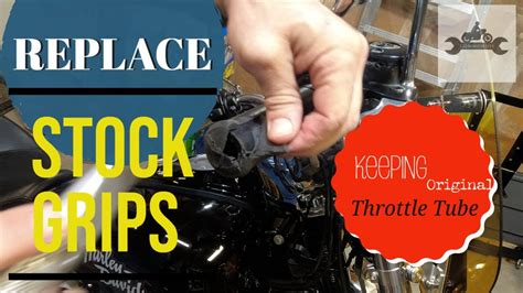 Harley Davidson Grip Replacement Keep Throttle Tube Youtube