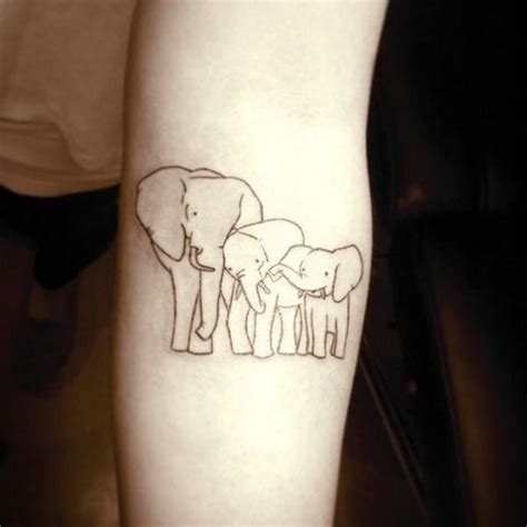 Big And Small Elephant Tattoo Ideas Brighter Craft Elephant