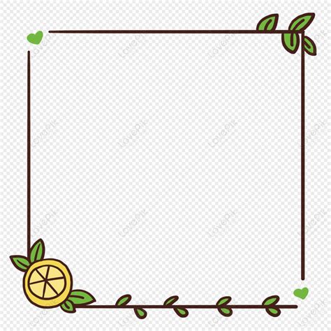 Summer Fruit Lemon Fresh Border Lemon Border Summer Border Material