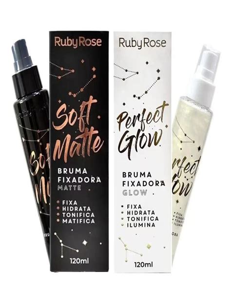 Bruma Fixadora Ruby Rose Perfect Glow E Soft Matte Shein Brasil