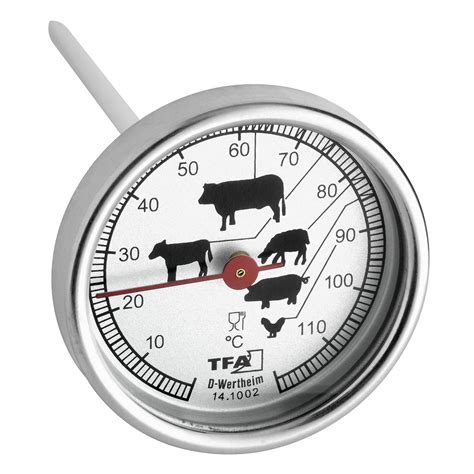 Analoges Bratenthermometer Aus Edelstahl Tfa Dostmann