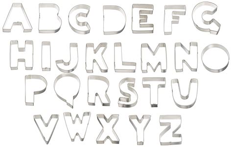 Alphabet Cookie Cutters Tinplate Set Of 26 Free Image Download