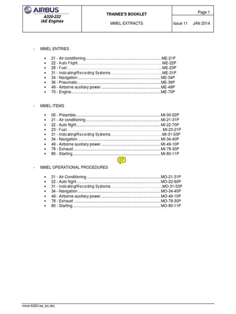 PDF Mmel A320 Iae DOKUMEN TIPS